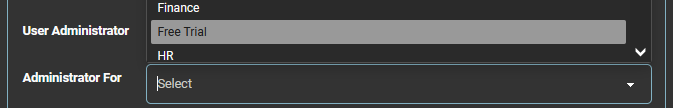 User Admin Assign Departments