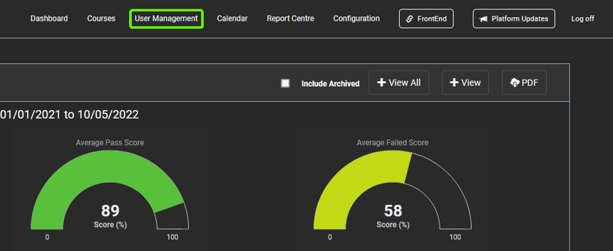 User Management Titles
