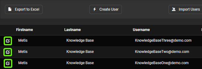 User Select User Management