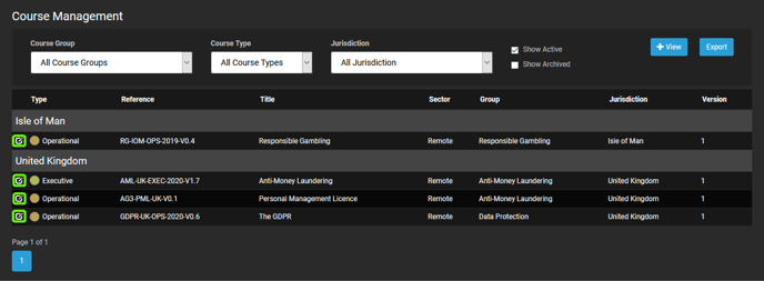 Course Select