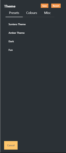 Platform Settings - Configure Theme sub-pages