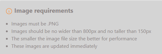 Platform Settings - Logo Requirements